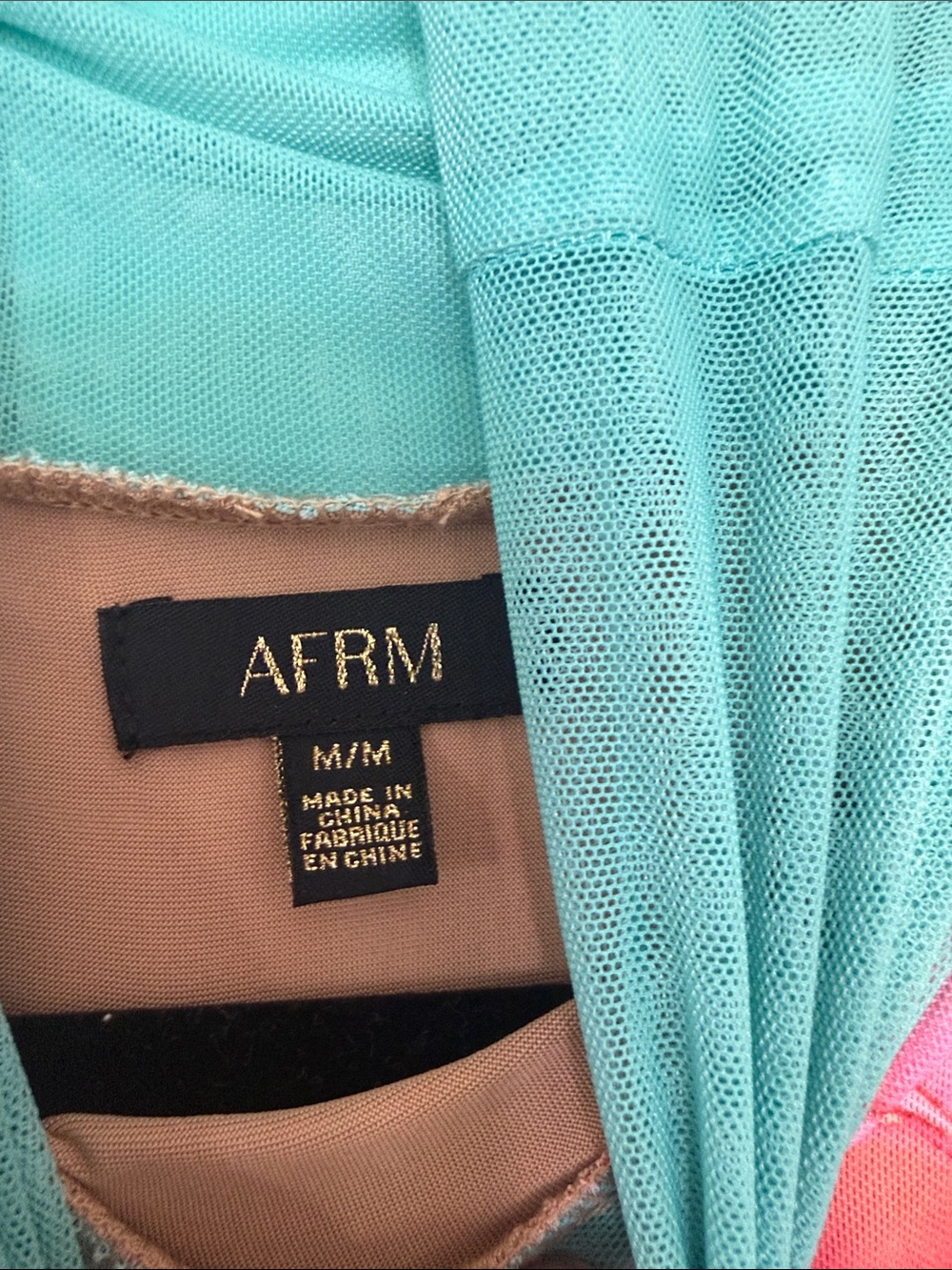 AFRM Coral and Teal Floral-Print Sleeveless Maxi Dress - Picture 2 of 3
